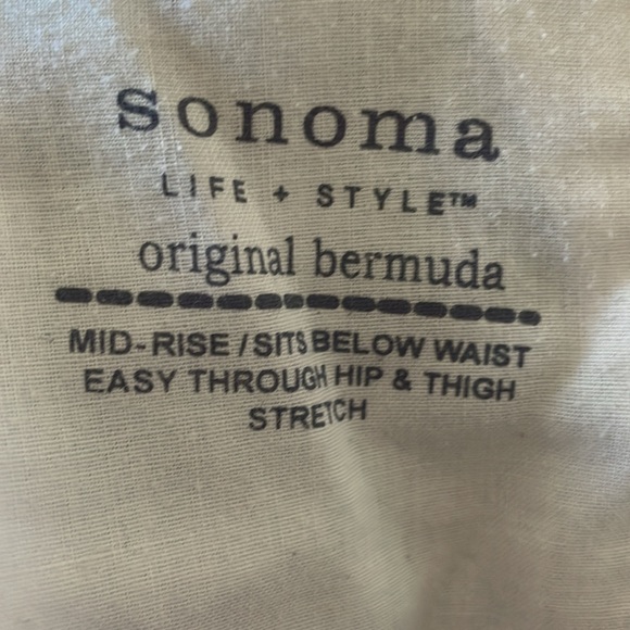 Women’s size 10 Sonoma original Bermuda purple and gray striped shorts - Picture 12 of 12